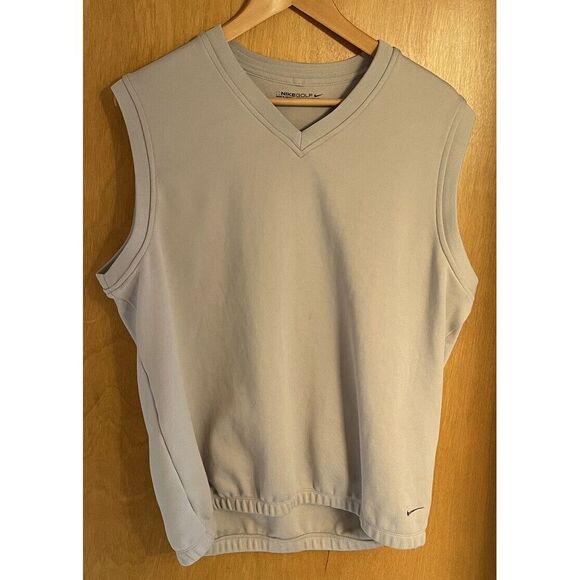 Nike Golf Tour Performance Vest Men's Sleeveless‎ Pullover Dri-Fit Gray Swoosh - Picture 1 of 10